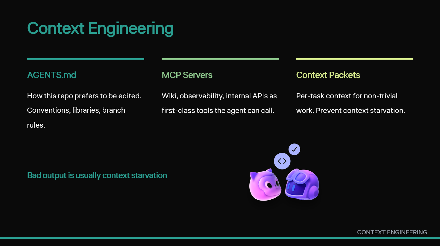 Slide image for New Workflows: Context Engineering